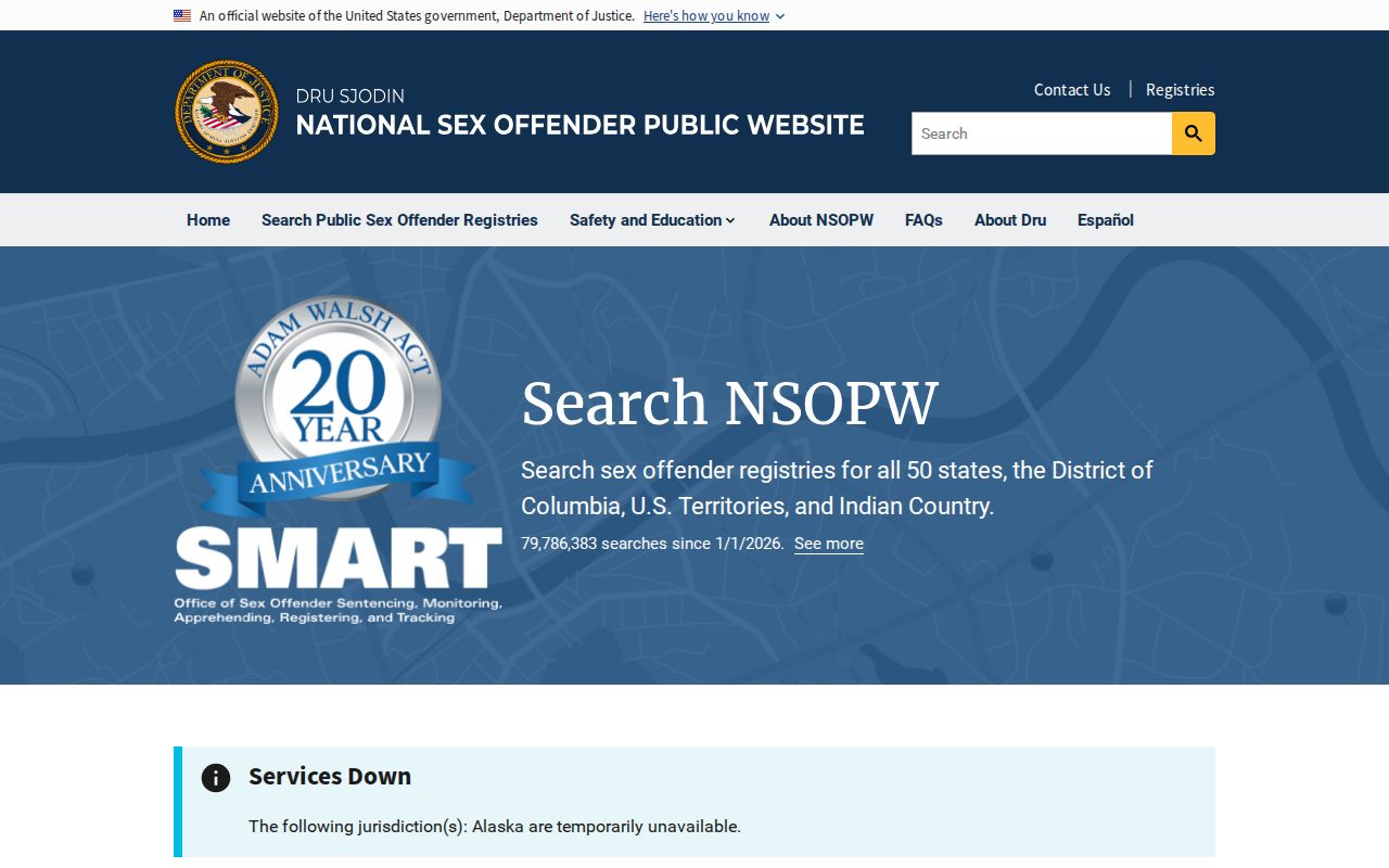 Rio Grande County sex offender check national official registry