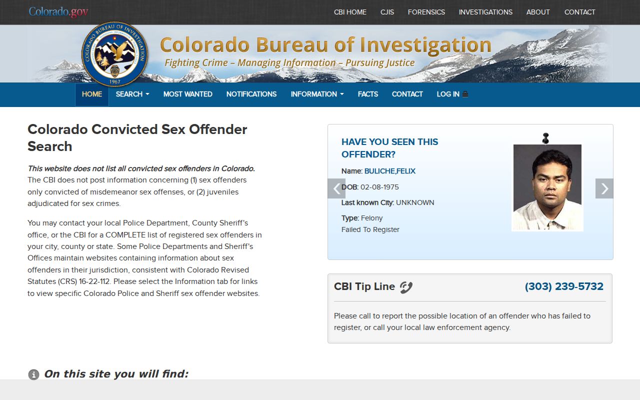 Rio Grande County sex offender check Colorado registry search